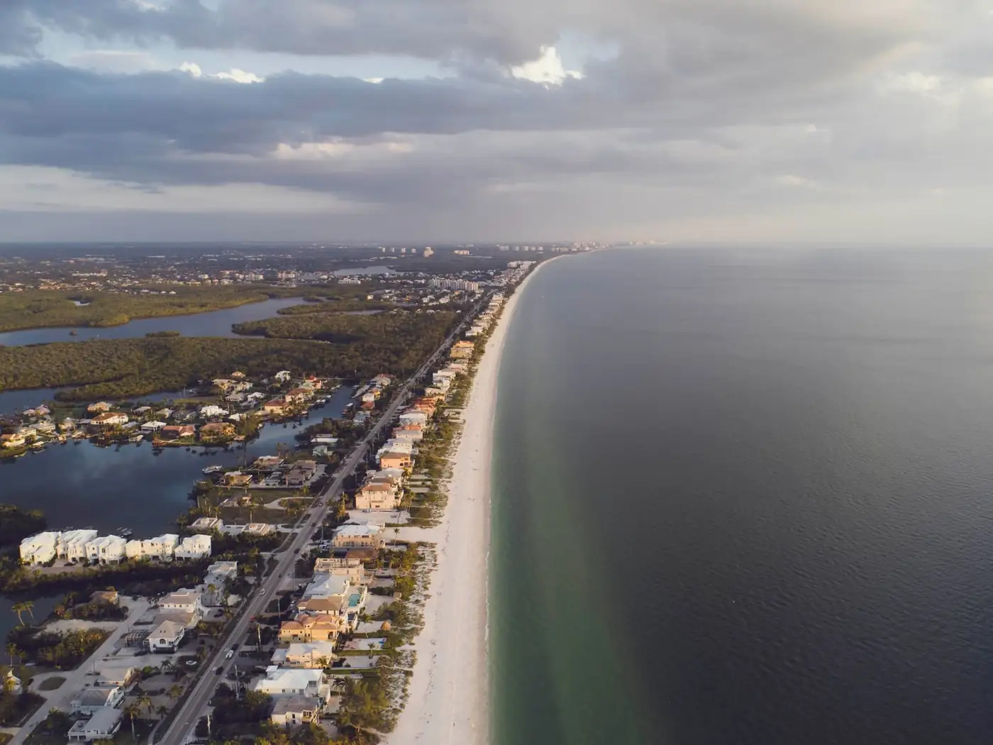 Late afternoon light over the Gulf of Mexico off Naples, Florida